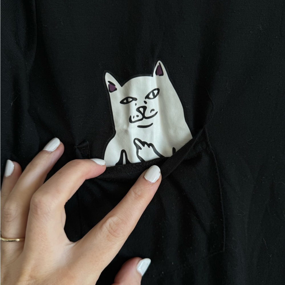 Hidden Pocket Cat Shirt